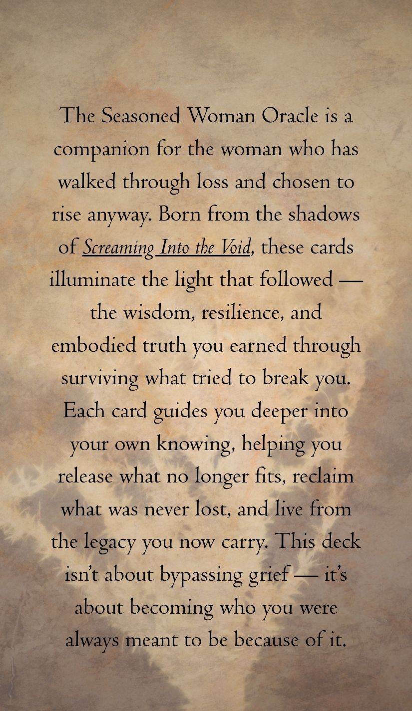 Born of the Breaking: The Seasoned Woman Oracle